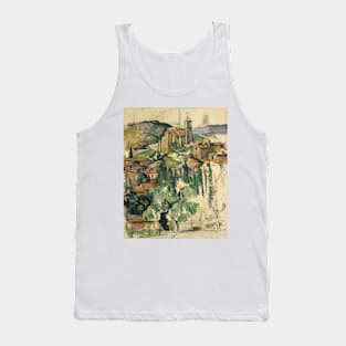 The Village of Gardanne by Paul Cezanne Tank Top